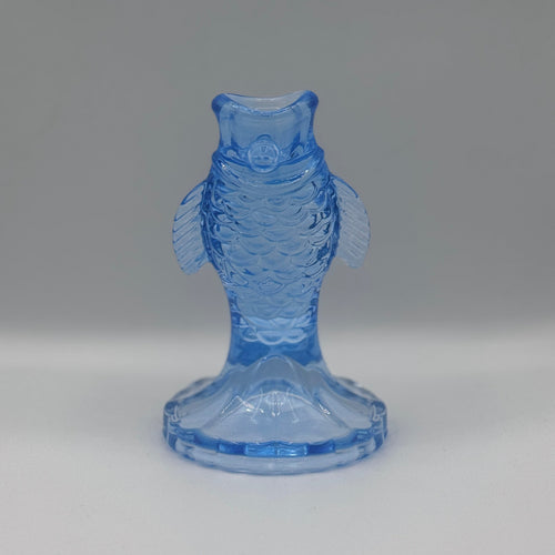 Blue Fish | Glass Candle Holder