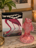 Pink/Red Fish | Glass Candle Holder