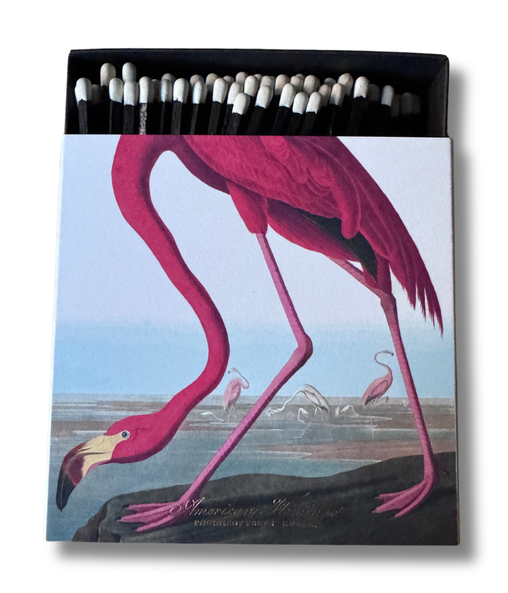 Pink Flamingo | Large Square Matchbox