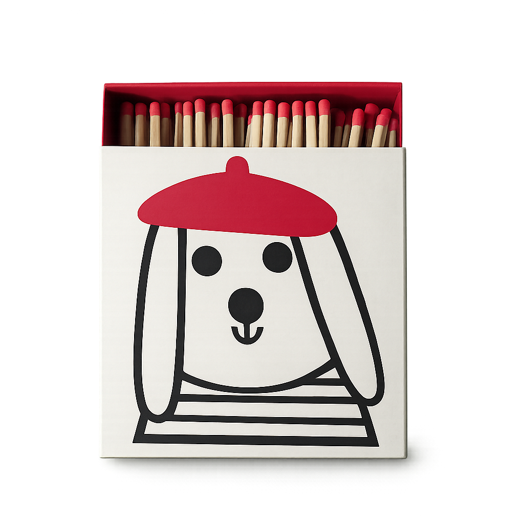 J'adore Dog | Large Square Matchbox