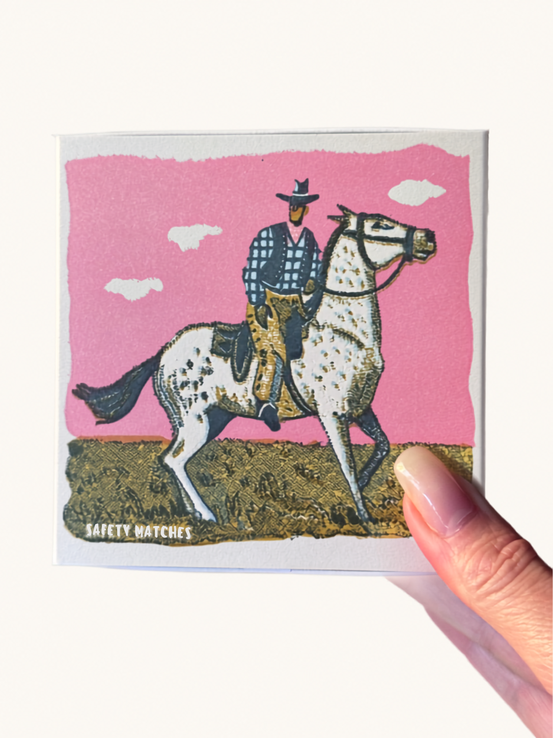 Cowboy Charm | Large Square Matchbox